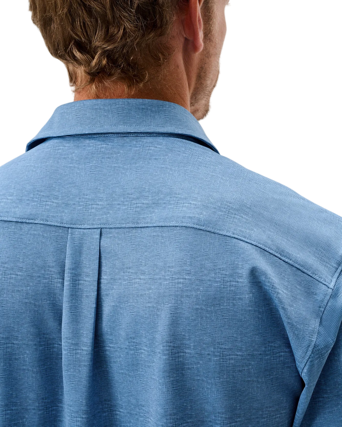 Breck Printed Solid Knit Button Down Shirt