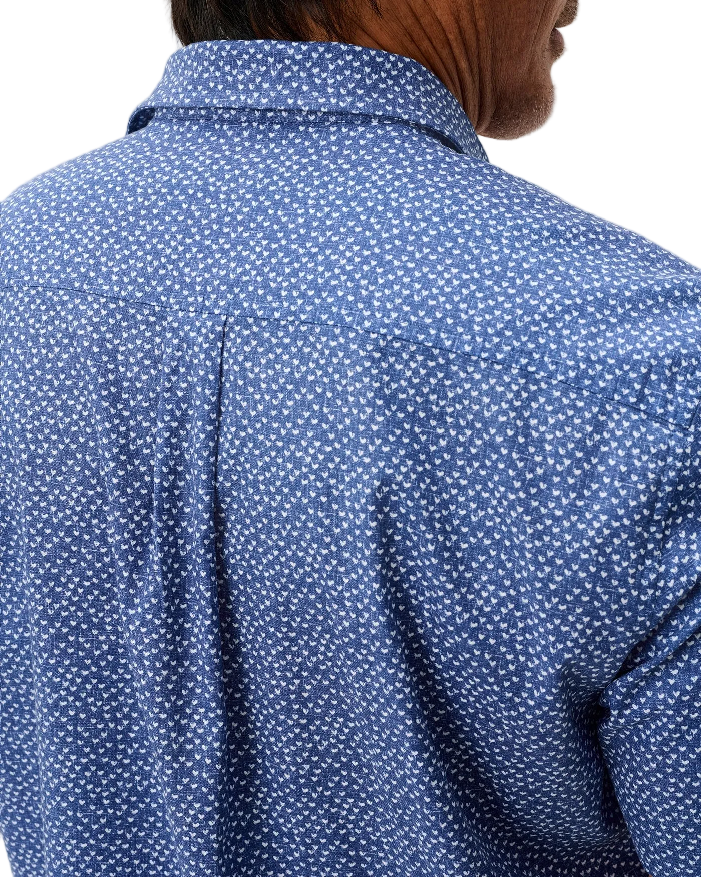 Cotton Blend Short Sleeve Button Down Shirt