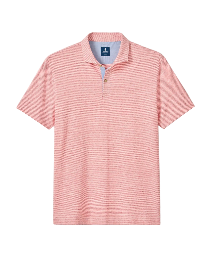 Thatcher Stripe Cotton Blend Polo
