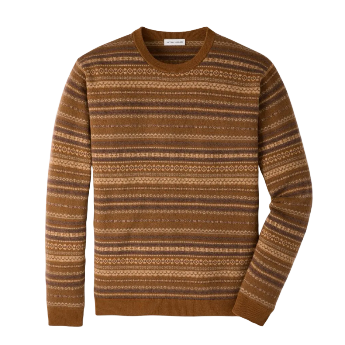 Saddle Fairisle Crewneck Sweater