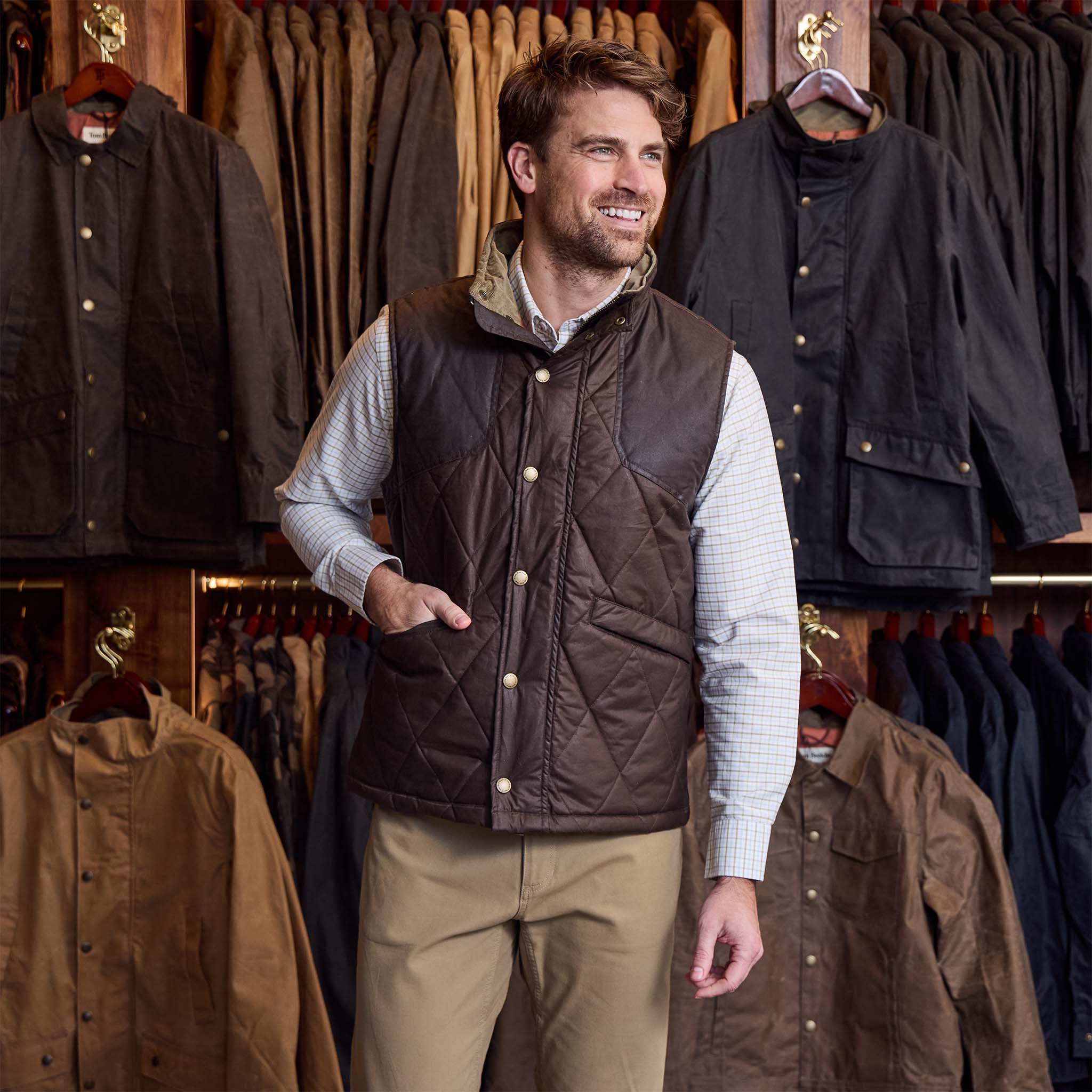 Quilted Paddock Vest