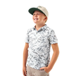 Youth White Camo Performance Polo