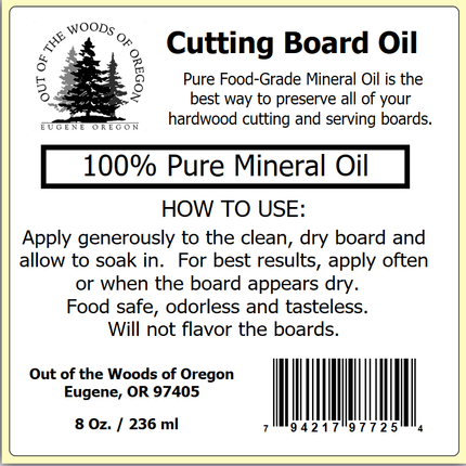 Cutting Board Oil - 100% Pure Food Grade Mineral Oil