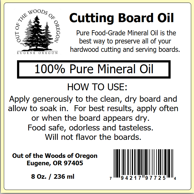 Cutting Board Oil - 100% Pure Food Grade Mineral Oil