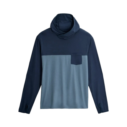 Bamboo Hybrid Hoodie True Navy/ Blue Fog