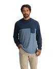 Bamboo Hybrid Hoodie True Navy/ Blue Fog