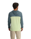 Bamboo Hybrid Hoodie Stormy Sea/ Lime