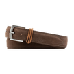 Bermuda Braid Nubuck Belt- Bark