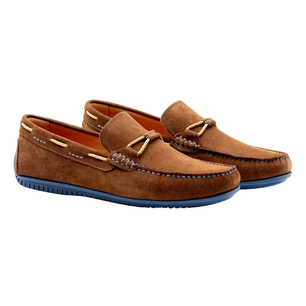 Bermuda Nubuck Braided Bit Loafers - Bark