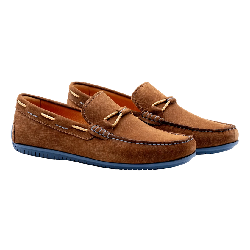 Bermuda Nubuck Braided Bit Loafers - Bark