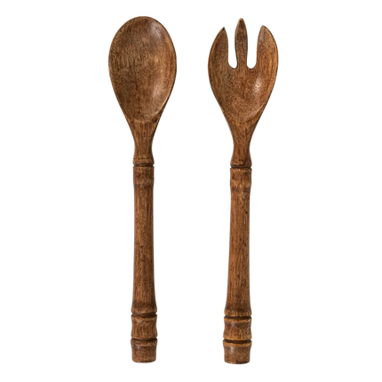 BILBAO Wood Salad Server Set/2pc