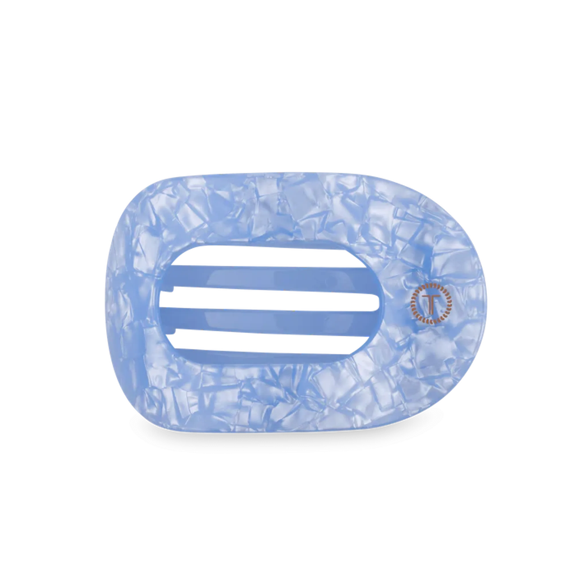 Blue Lagoon Flat Round Hair Clip
