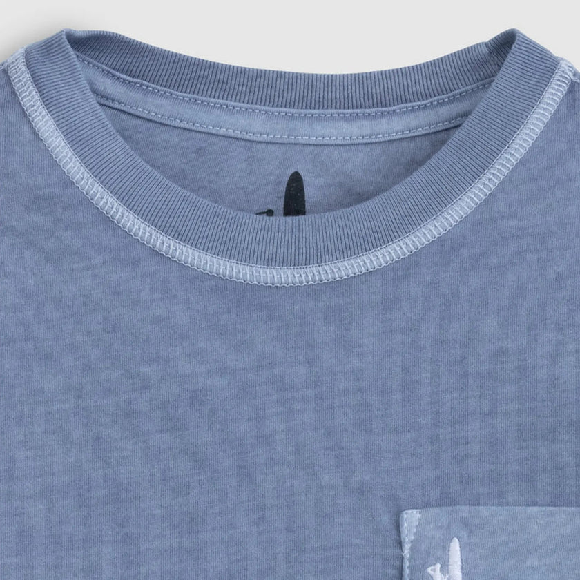 Brennan Jr. Long Sleeve Pocket T-Shirt Navy