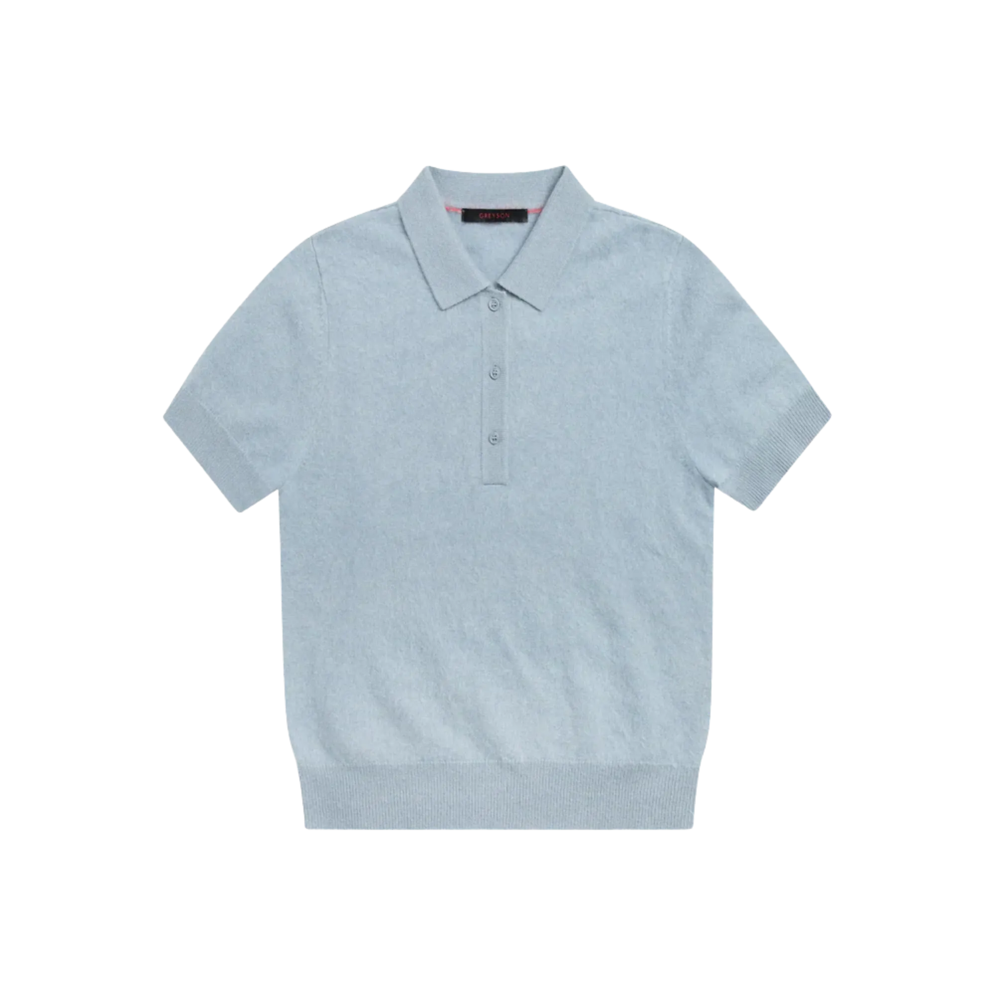 Brushed Bardot Cashmere Polo Sweater