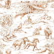 Buffalo Toile Brown Quilted
