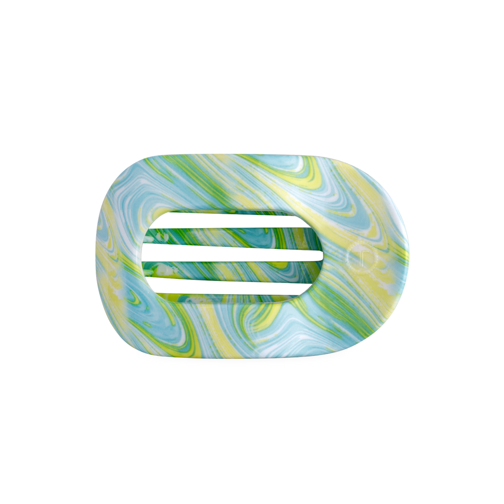 By the Sea Shore Flat Round Hair Clip