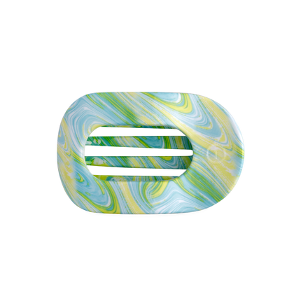 By the Sea Shore Flat Round Hair Clip