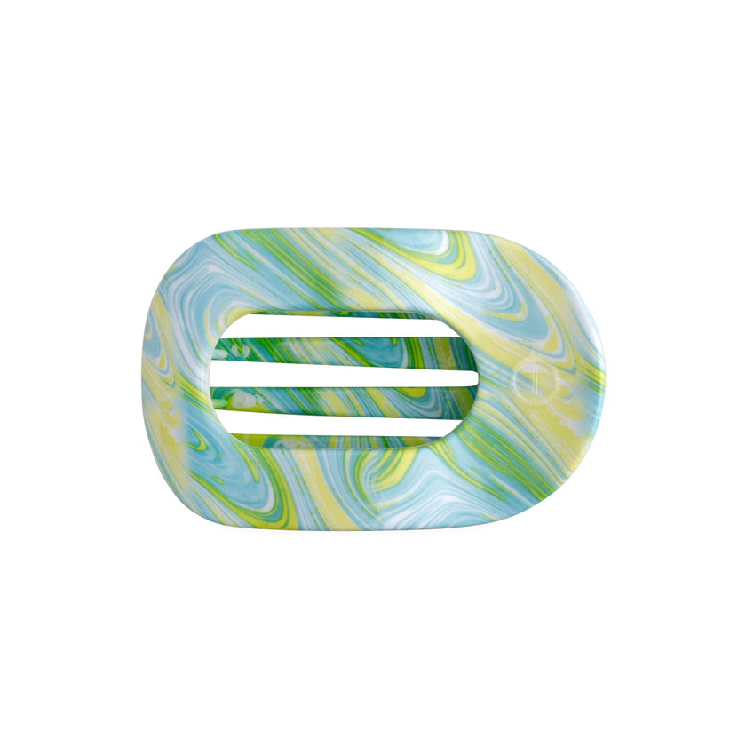 By the Sea Shore Flat Round Hair Clip