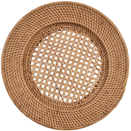Rattan Cane Weave Charger