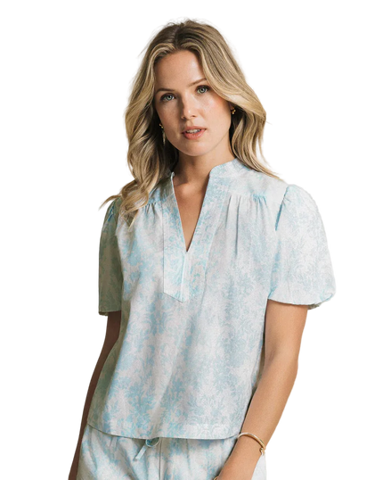 Cassia Bubble Sleeve Top