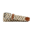 Como Braided Italian Linen and Elastic Belt