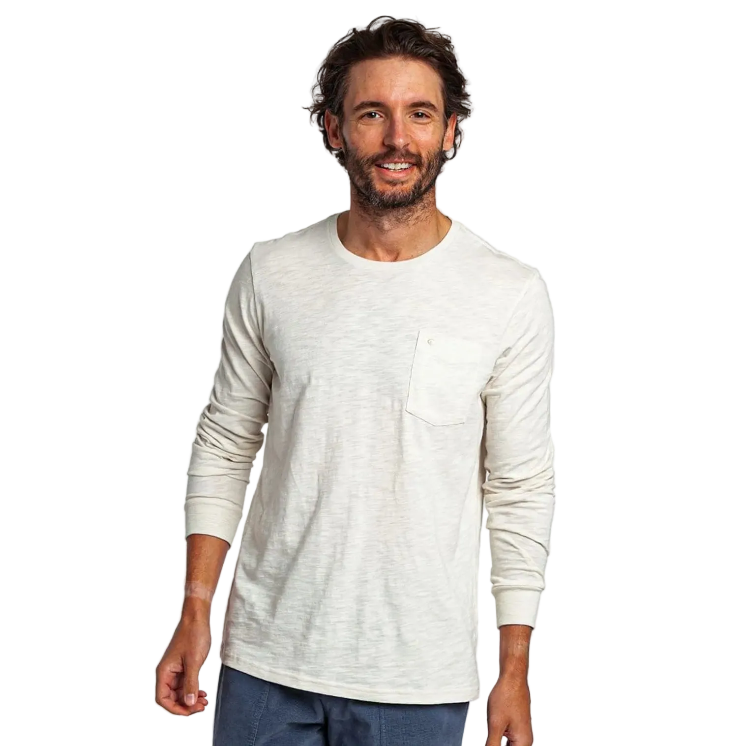 Cotton Slub Long Sleeve T-Shirt