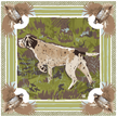Olive Pointing Strong - Double-Sided Silk Scarf