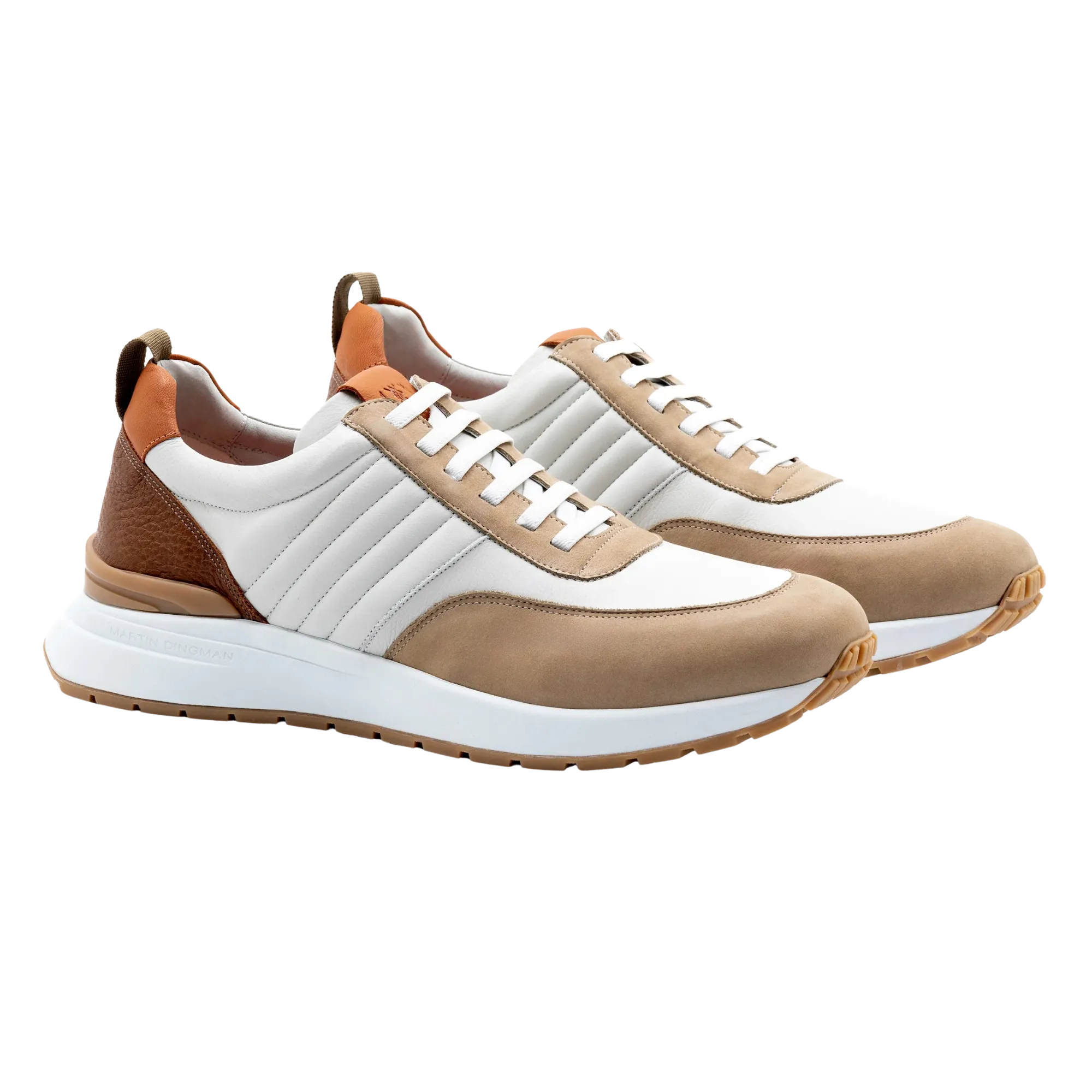 Dawson Glove Leather Sneakers - White/Sand