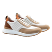 Dawson Glove Leather Sneakers - White/Sand