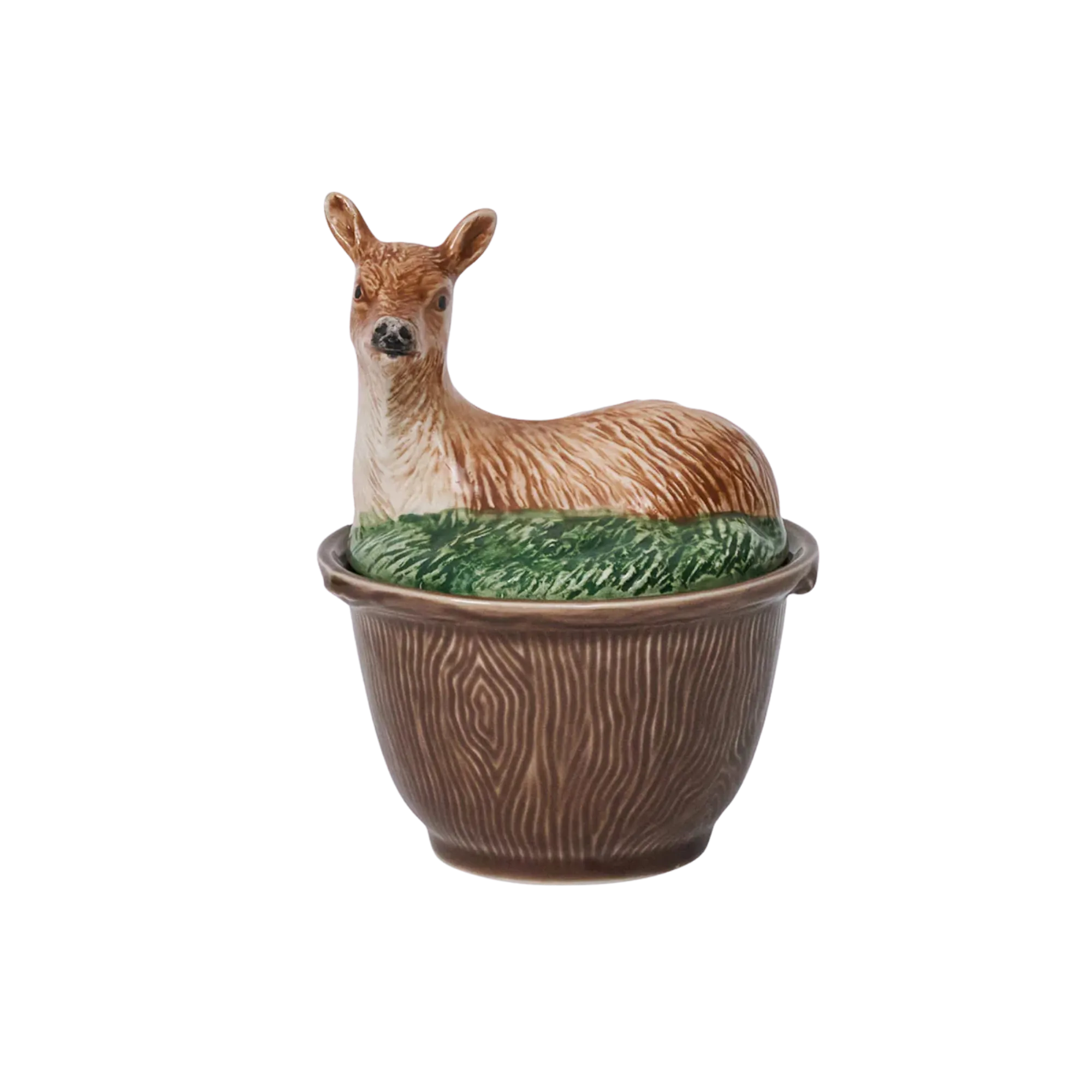Deer Bowl with Lid - Multi