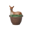 Deer Bowl with Lid - Multi