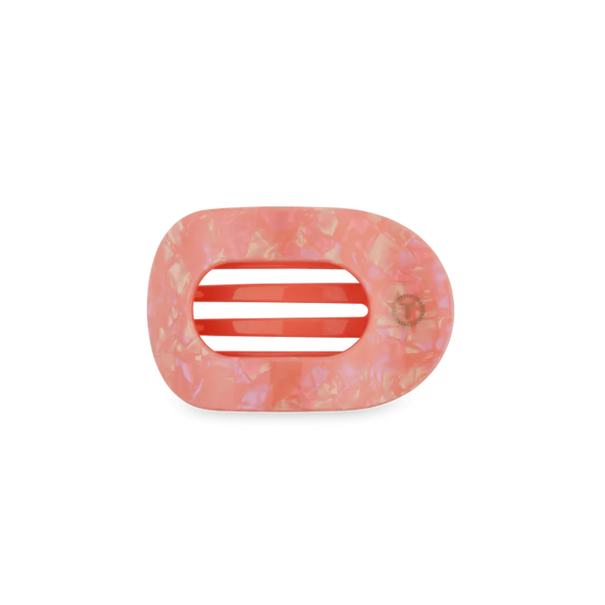 Dreamsicle Flat Round Hair Clip 