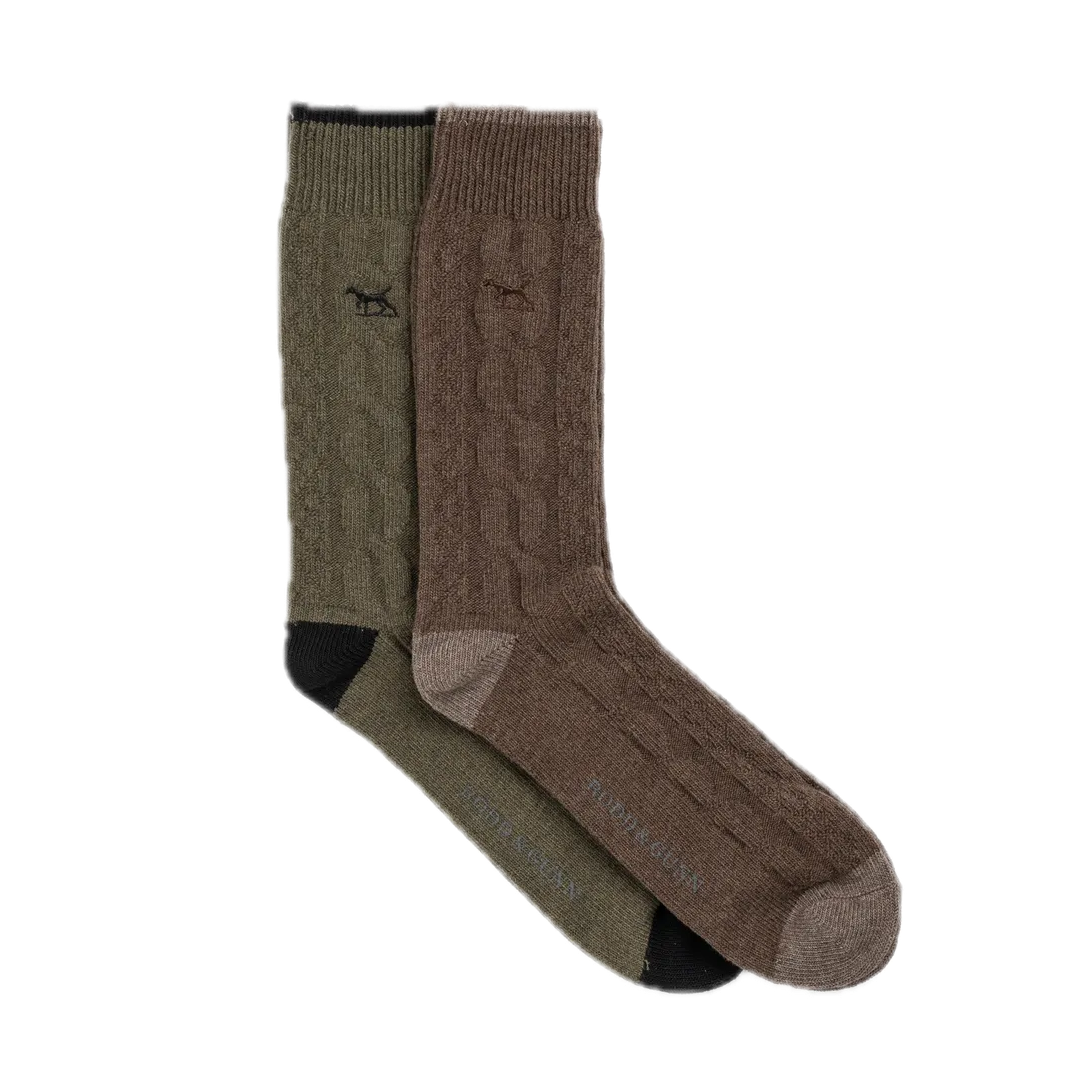 Dunedin Cable Sock 2 pack