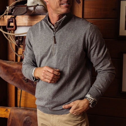 TSG Fraser Cashmere 1/2-Zip Sweater