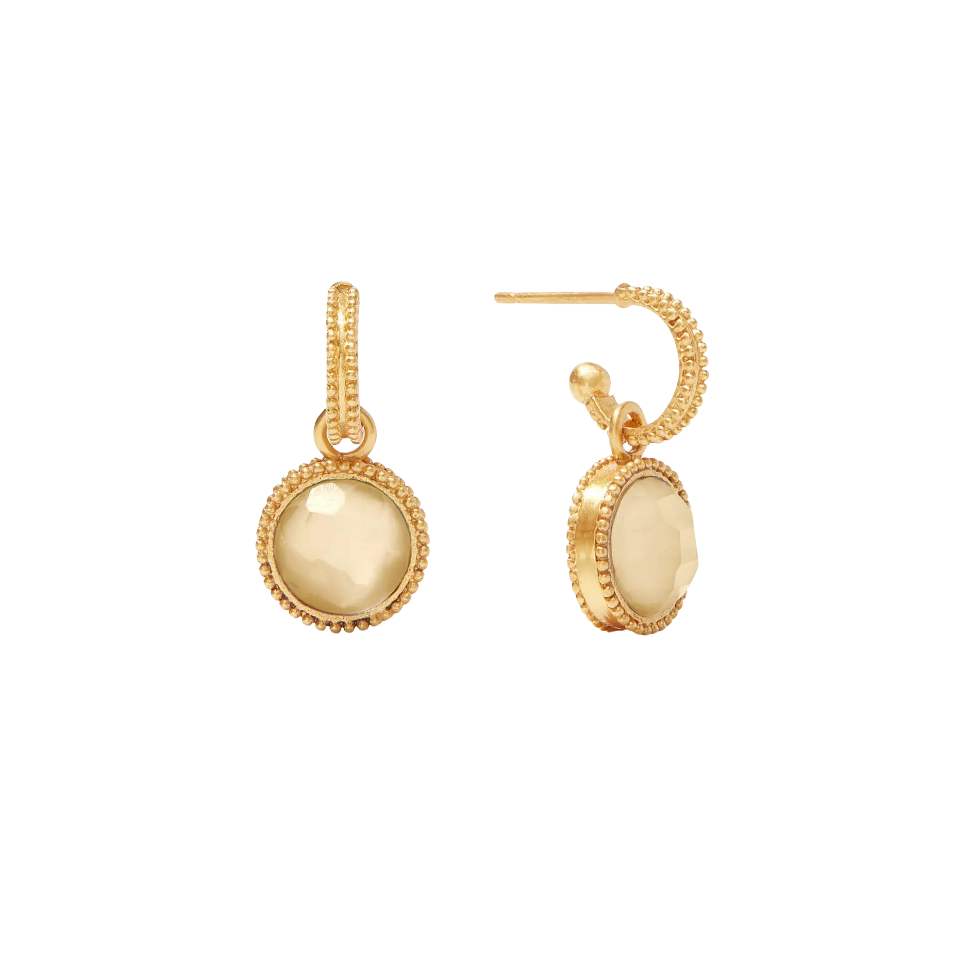 Fleur-de-Lis Hoop & Charm Champagne