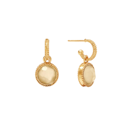Fleur-de-Lis Hoop & Charm Champagne