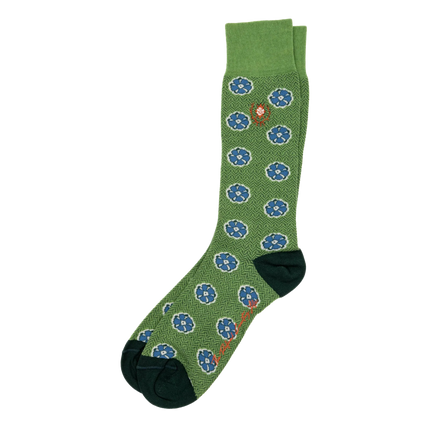 Floral Peruvian Pima Cotton Socks