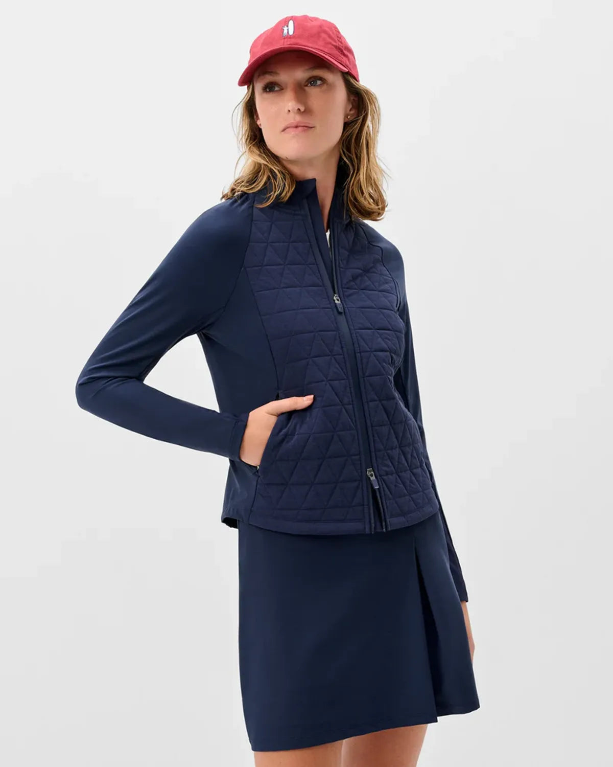 Hannah Performance Mixed Media Jacket