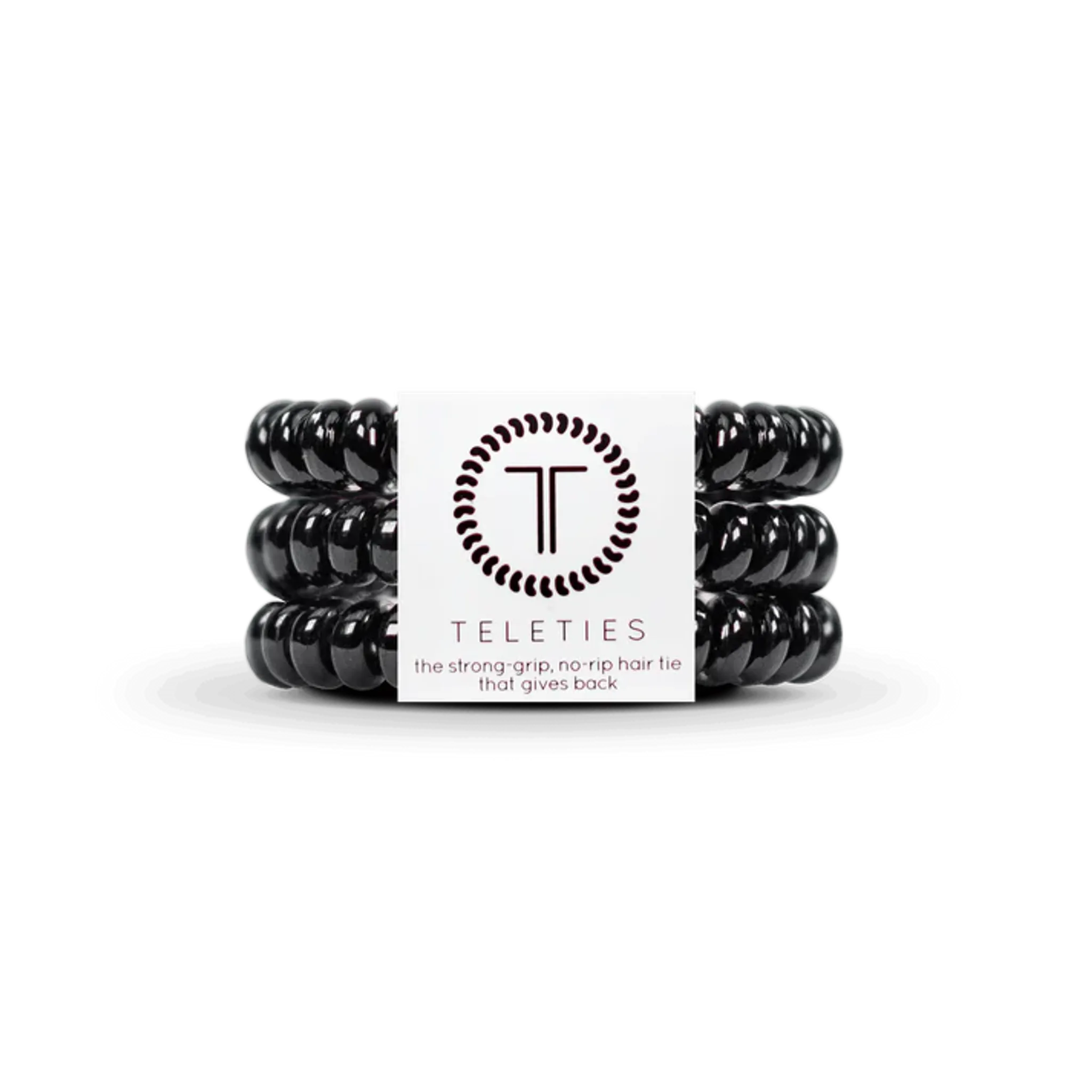 Jet Black Hair Ties
