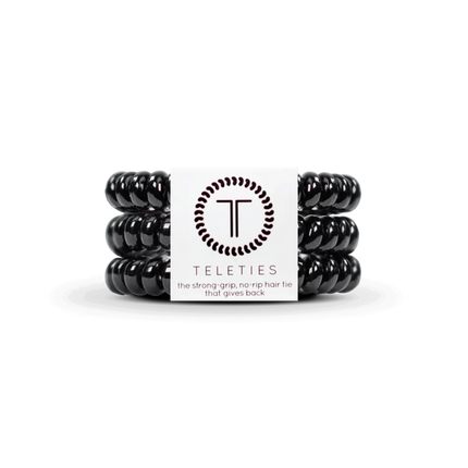 Jet Black Hair Ties