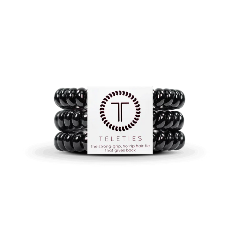Jet Black Hair Ties