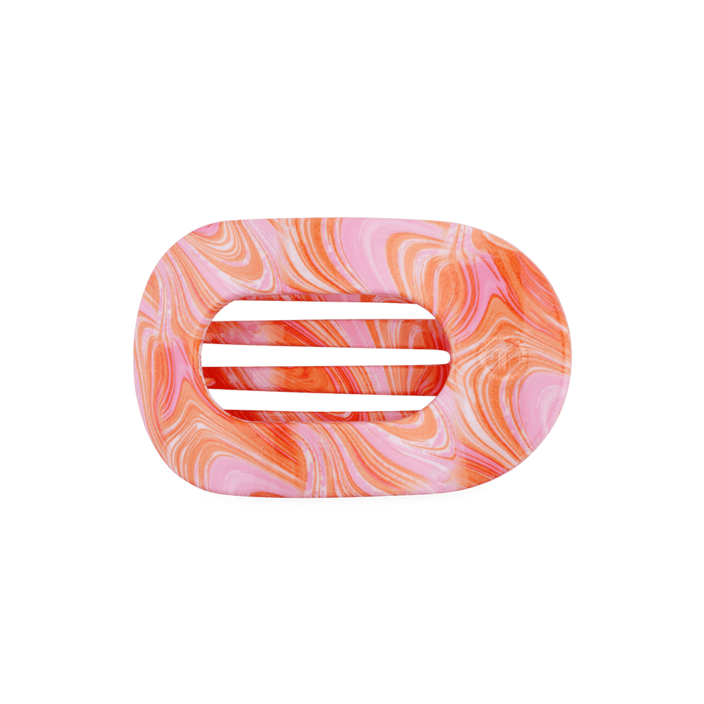 Just Keep Swimming Flat Round Hair Clip