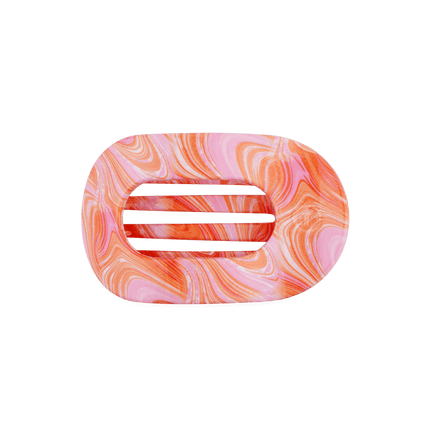 Just Keep Swimming Flat Round Hair Clip