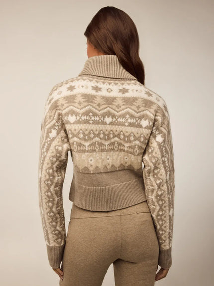 Koko Jacquard Crop Sweater