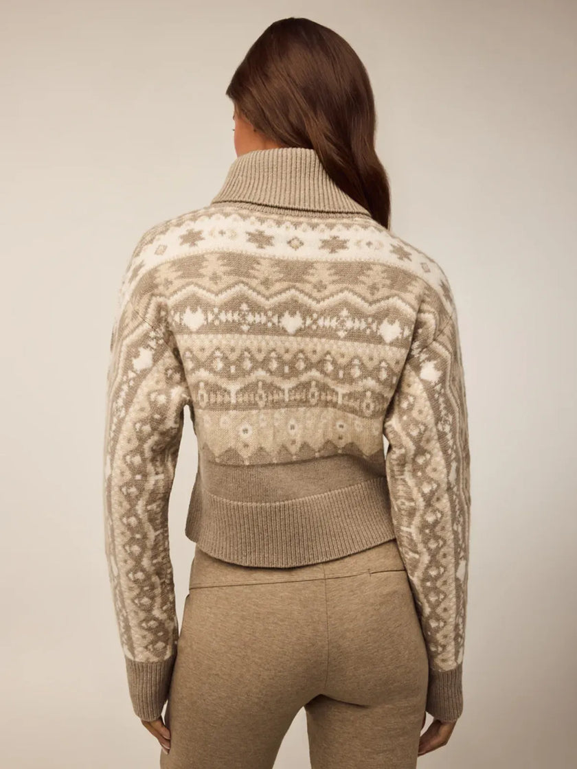 Koko Jacquard Crop Sweater