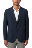 Matteo Seersucker Blazer Navy