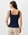 Monica Cotton Blend Tank Top