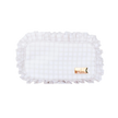 Nude Plaid Ruffled Nylon Medium Pouch