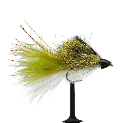 Olive/ White Sparkle Minnow