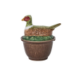 Pheasant Bowl with Lid - Multi